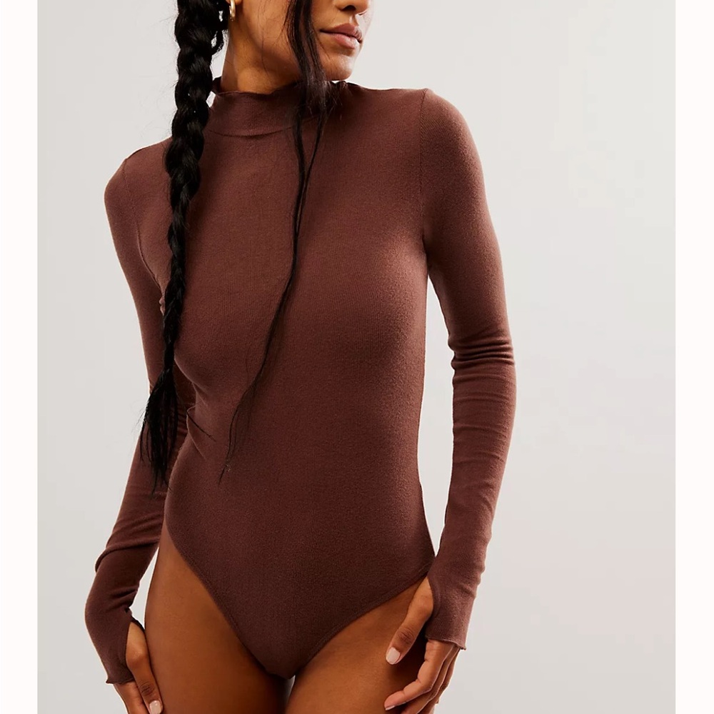 Free People Super Soft Turtleneck Bodysuit - NWT
